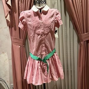 Ralph Lauren light pink plaid dress